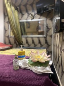 Az újpesti Wai Thai Masszázs szalon ágyai