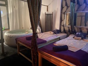 Az újpesti Wai Thai Masszázs szalon ágyai